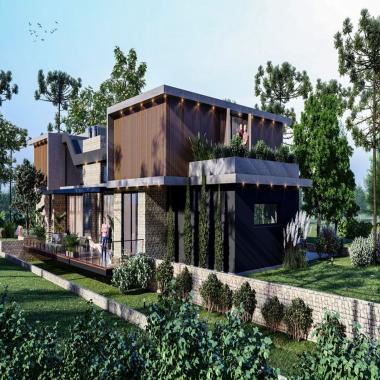 CASA TERROIR NO CONDOMÍNIO O BOSQUE / localizado em Gramado, com 567m² de área construída