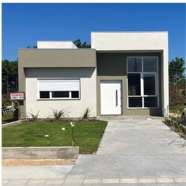 CASA DE ALVENARIA EM CAPÃO DA CANOA / 72 m² privativos, 1 suíte, clube social privativo