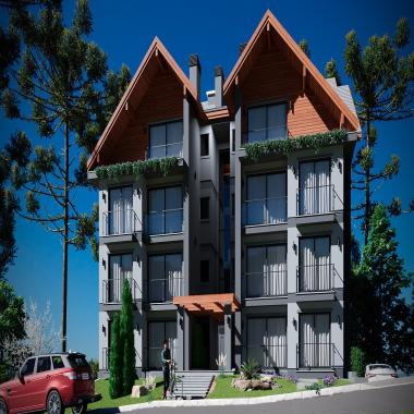 APARTAMENTOS NO EMPREENDIMENTO BELLE VILLE / 47 à 85 Privativos, em Gramado - RS