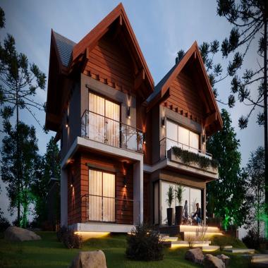 CASA DE LUXO EM CONDOMINIO DE ALTO PADRÃO / 4 suítes, living com espaço gourmet